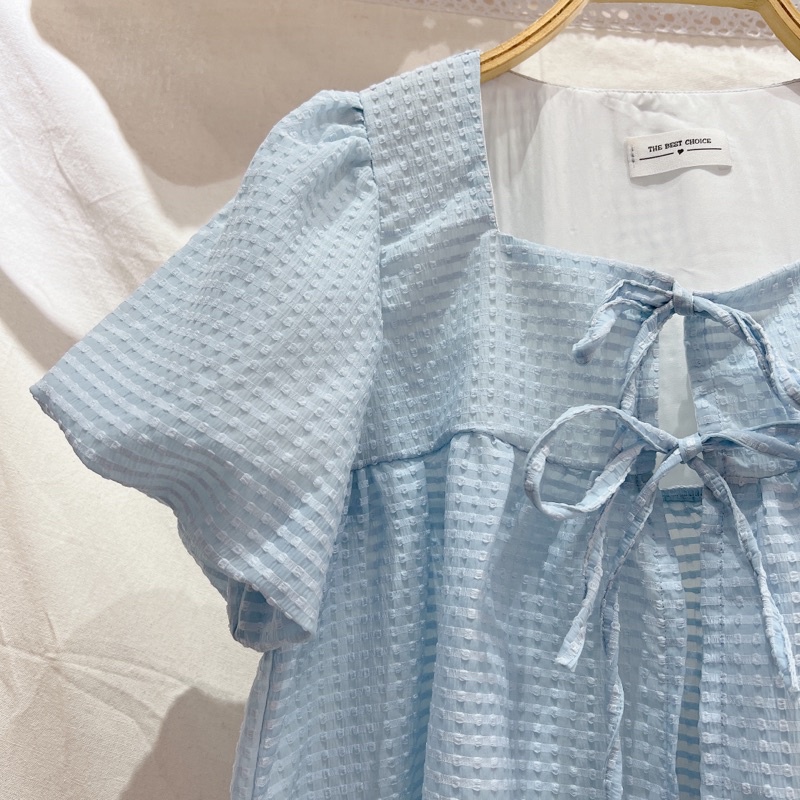Set Áo Babydoll tay phồng+ quần short lưng chun siêu cute FLOAD SET