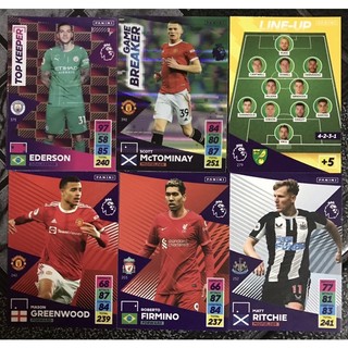 Thẻ cầu thủ panini premier league 21/22