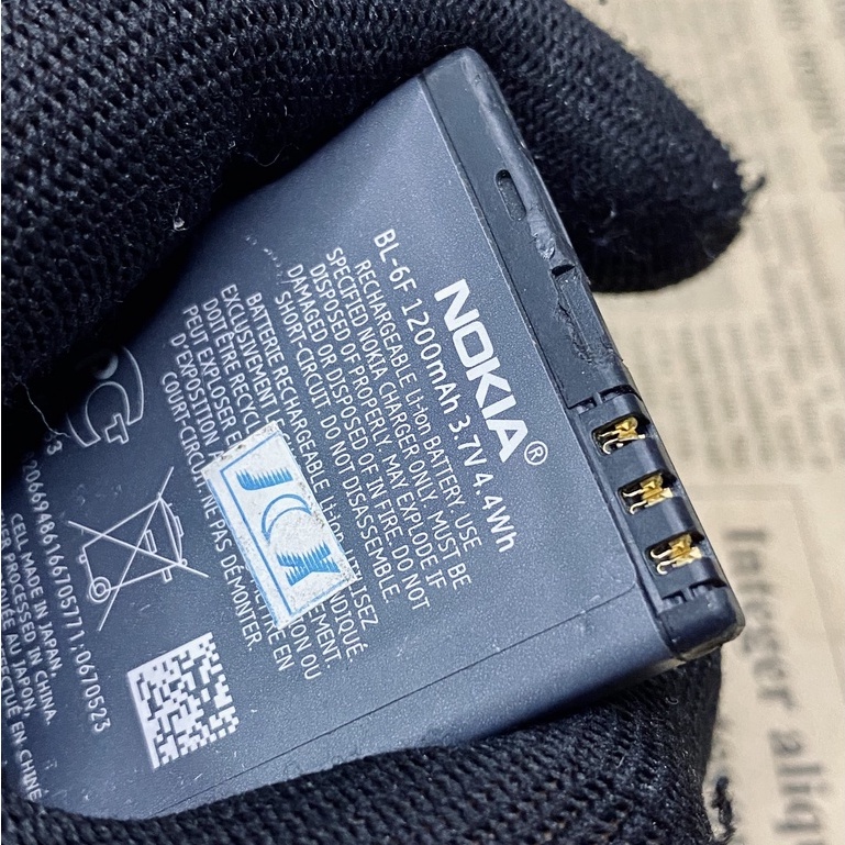 Pin Nokia BL-6F Zin cũ bóc máy cho Nokia N95 | N96 | 6290 | E65 | N78 | N79 | 6210....