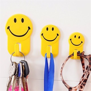 Set 3 móc dán tường măt cuoi có kèm đinh đóng tường chắc chắn c031