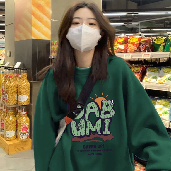 NRVP Áo Khoác Thể Thao Tay Dài Dáng Rộng In Hình Thỏ Năm Mới 2023 Phong Cách Trung Hoa Hàn Quốc Cho Nữ