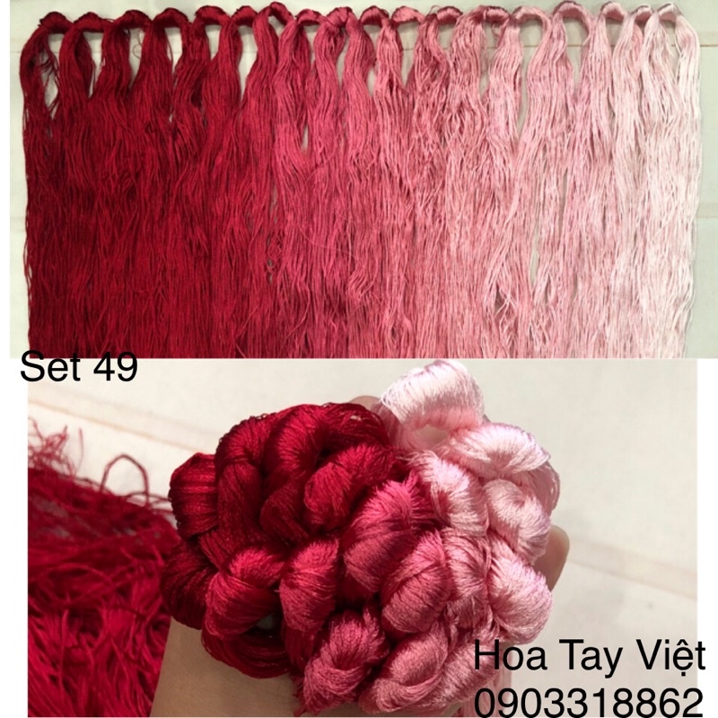 SET CHỈ TƠ BÓNG 49 (160gram)