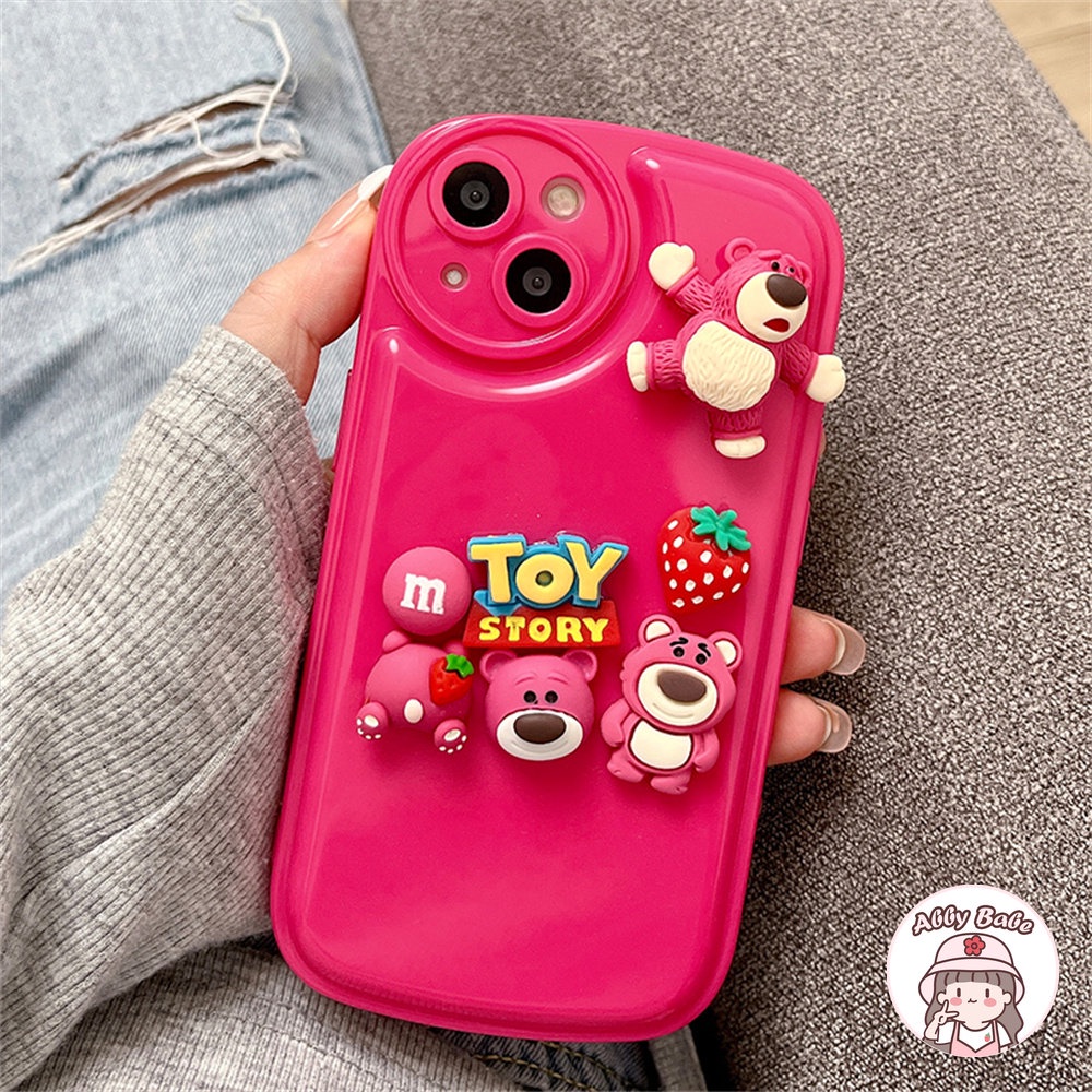 Ốp Điện Thoại Mềm Hình Gấu 3D Chống Mồ Hôi Cho IPhone 14 Pro Max 11 7Plus 13 12 11 Pro Max X XS Max XR