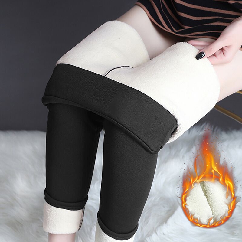Phụ Nữ Mùa Đông Nhung Quần Legging Ấm Cao Cấp Ôm Chắc Chắn Nhiệt Quần Thoải Mái Co Giãn Skinny Quần Nỉ Lót Quần
