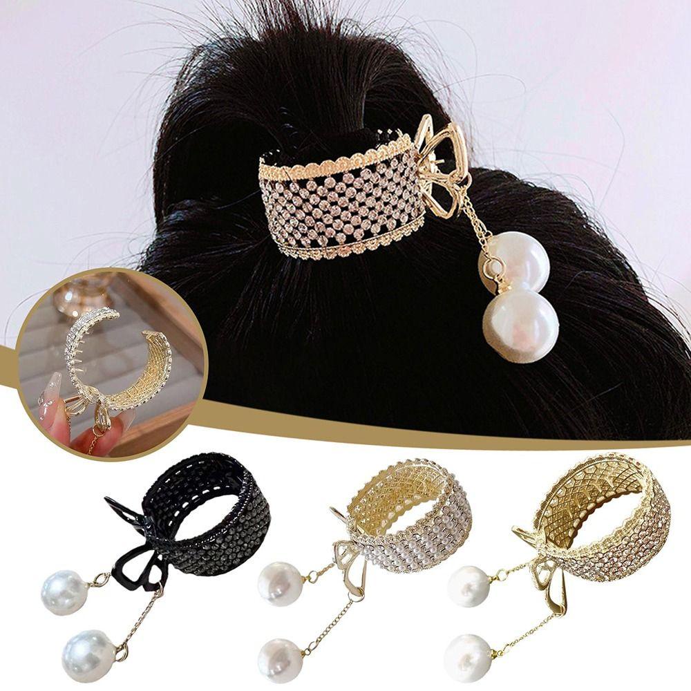 Kẹp Tóc Càng Cua Đính Tua Rua Lấp Lánh Sang Trọng