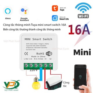 Công tắc thông minh Tuya mini smart switch 16A