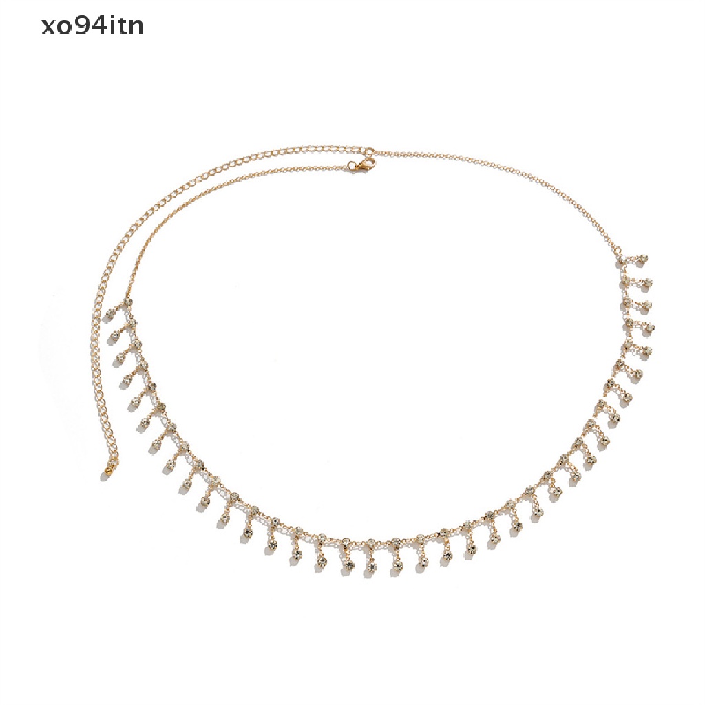 Thắt Lưng Dây Xích Tua Rua Đính Đá Zircon Gợi Cảm Thời Trang Cho Nữ