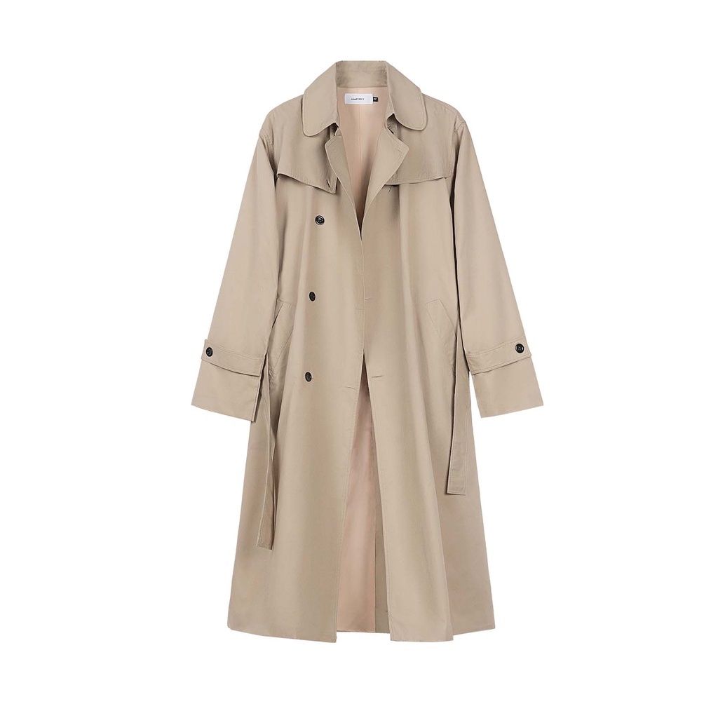 Áo Trench Coat dài form rộng - Loose Fit Trench Coat