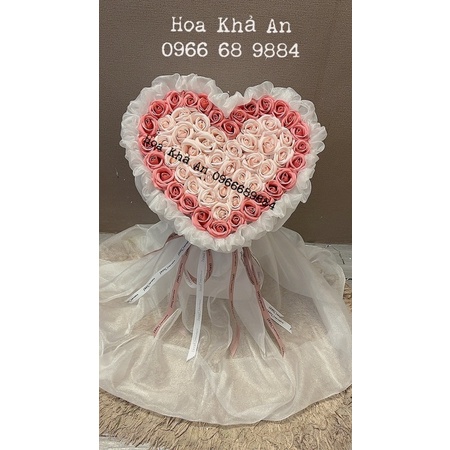 [Tặng vương miện] Bó hoa sáp 60bông - Sáp 4 lớp cao cấp, Chọn màu inbox shop.