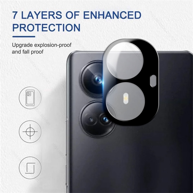 Kính Cường Lực 3D Viền Cong Bảo Vệ Camera Cho Realme 10 9 Pro Plus 10Pro + 9Pro 9i Real me 10 Realme9Pro Realme10 4G 5G