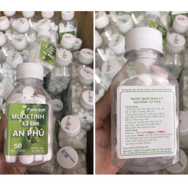 VIÊN MUỐI SINH LÝ AN PHÚ - TIỆN DỤNG - TIẾT KIỆM - HẠN SỬ DỤNG 2026 - LỌ 50 VIÊN