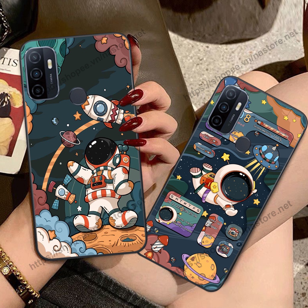Ốp lưng Oppo A53 cute,phi hành gia cute 3d cute giá rẻ
