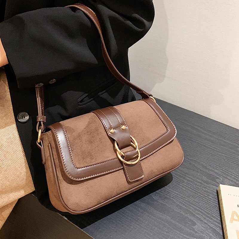 Túi Đeo Chéo Hình Vuông Nhỏ Đơn Giản Phong Cách Harajuku Cổ Điển Dễ Phối Đồ Cho Nữ