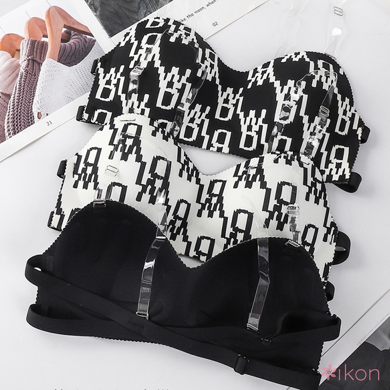 Áo Ngực Không Dây Không Gọng In Họa Tiết Gợi Cảm Cho Nữ