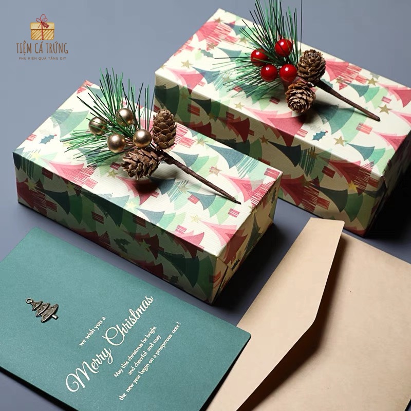 [PK04] Phụ Kiện Cành Thông Trang Trí Noel Quà Tặng Ý Nghĩa Decor ngày 14/2 - 8/3 - 20/10 - Giáng sinh - Tiệm Cá Trứng