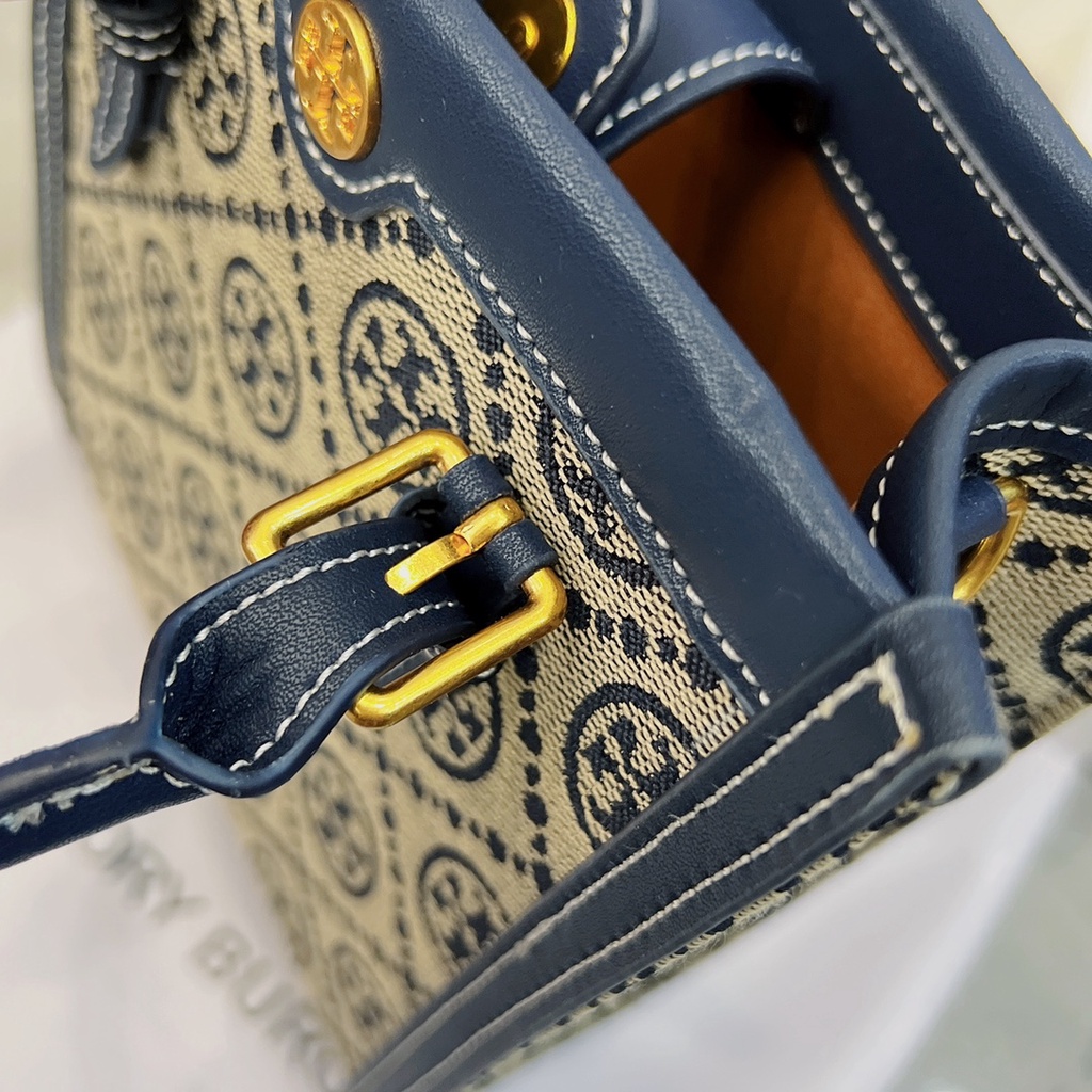 Toryburch Mini T Monogram Tote 2 Màu