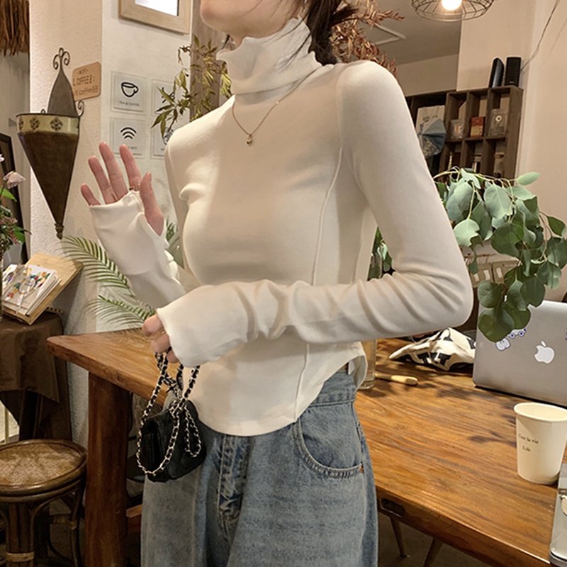 Áo Thun Nữ Ngắn Tay Vạt Lệch Phong Cách Hàn Quốc