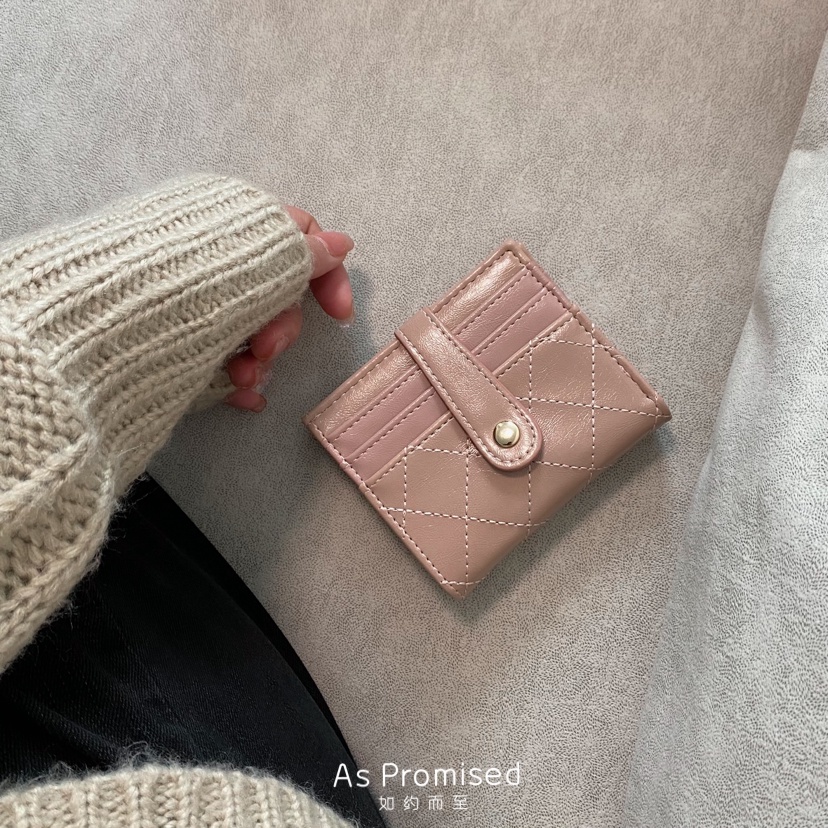 Ví đựng thẻ tiền 2 trong 1 mini Juny nữ da basic 22S