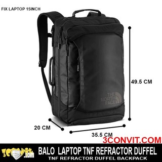 Balo đa năng TNF Refractor Duffel Black