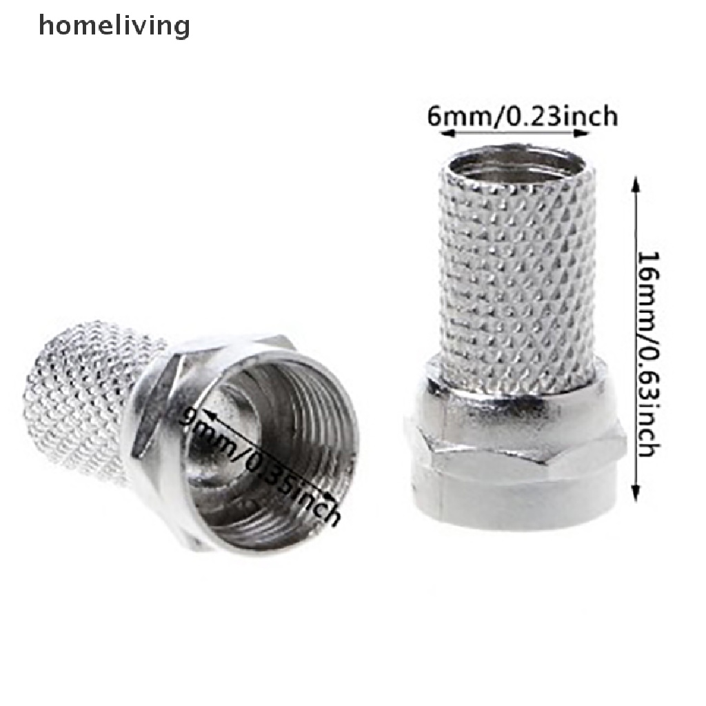 Set 10 Ốc Nối 75-5 F Cho Ăng Ten Vệ Tinh RG6