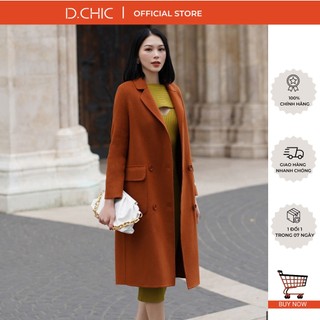 Áo khoác dạ handmade dáng dài cổ 2 ve d.chic ms: 980273