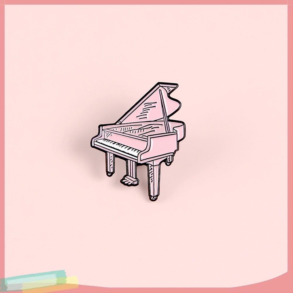 Ghim Cài Áo Hình Đàn Piano Hoạt Hình Thời Trang Unisex