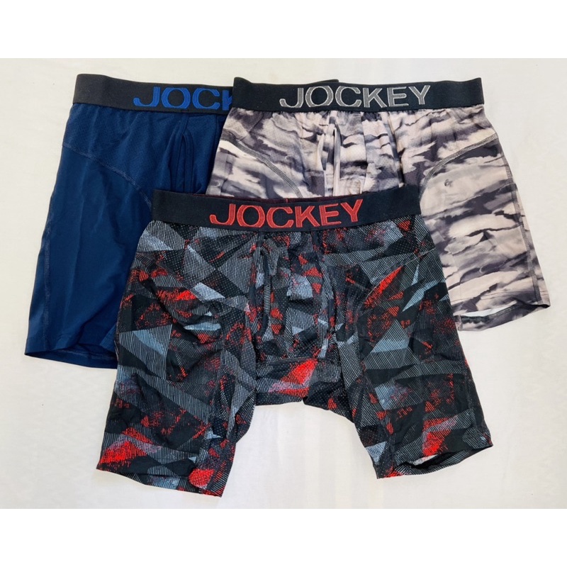 Combo 3pcs quần lót boxer nam Jockey, chất liệu 90%polyester 10%spandex co giản 4 chiều,màu sắc đa dạng,thoáng mát