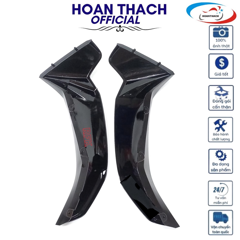 Cặp cánh ngoài trái phải dùng cho xe sirius màu đen nhựa đài loan, HOANTHACH SP011797