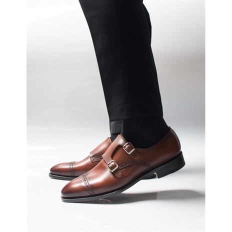 Giày tây nam cao cấp kiểu dáng monkstrap chất liệu da bê nhập khẩu thương hiệu CNES (Monkan 21)