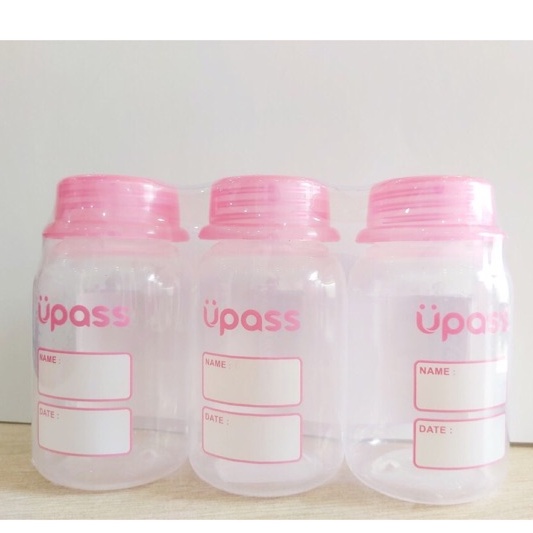 Bộ 3 bình trữ sữa 125ml Upass-Thái Lan-UP0101W