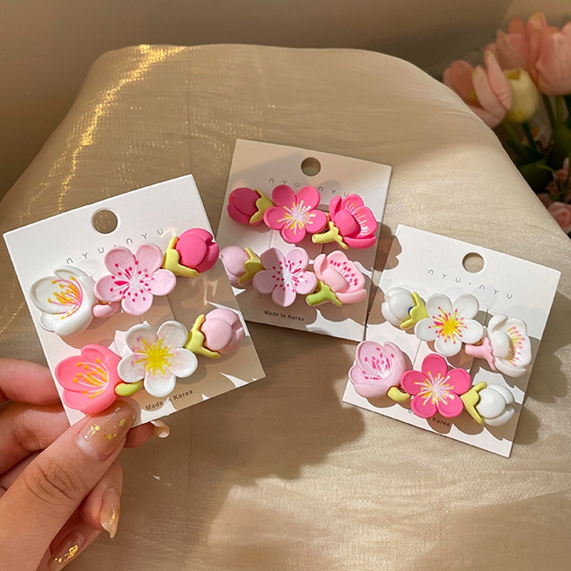 Kẹp tóc hoa anh đào mùa xuân ngọt ngào đáng yêu phong cách hàn quốc KEP10