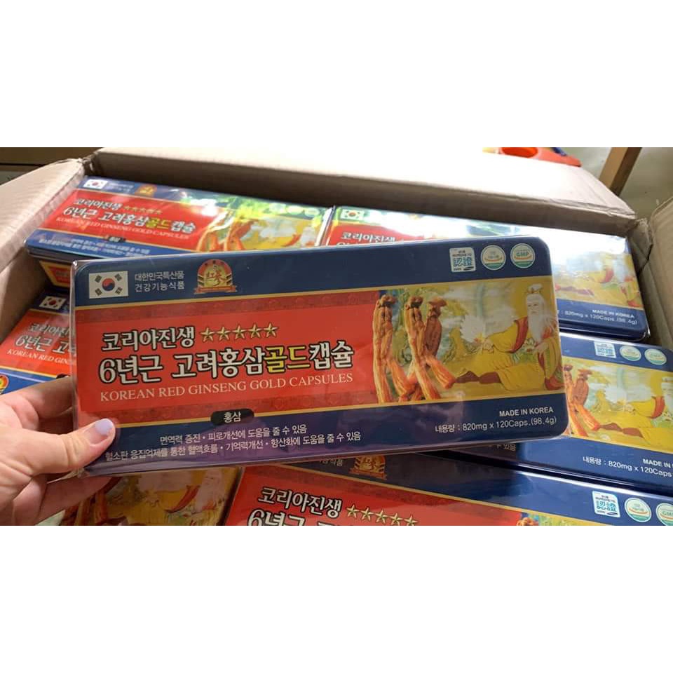 VIÊN ĐẠM TỔNG HỢP: HỒNG SÂM,NHUNG HƯƠU, NẤM LINH CHI HÀN QUỐC 120 viên