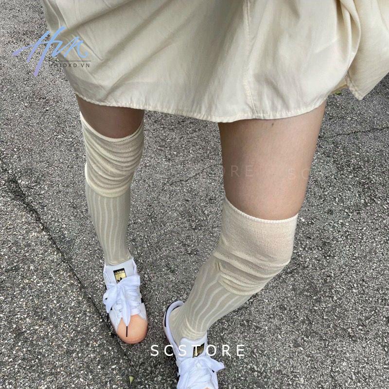 H HUANH Áo Ống Dài Qua Gối Màu Trơn Thoải Mái Nhập Khẩu Từ Hàn Quốc Phong Cách Mới Mùa Thu