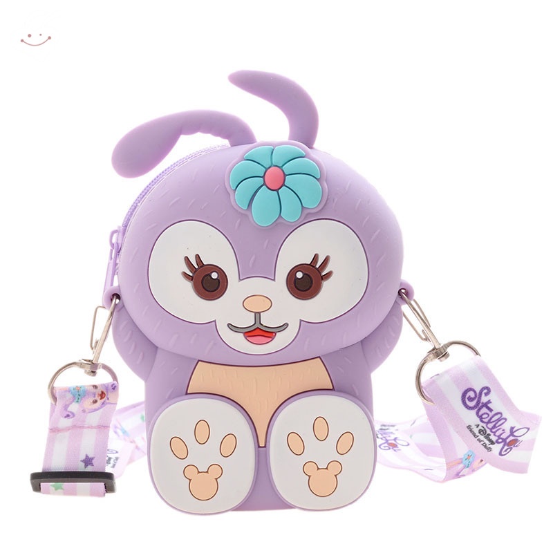 Túi Silicone Đeo Chéo Hình Thỏ Con Xinh Xắn Cho Nữ