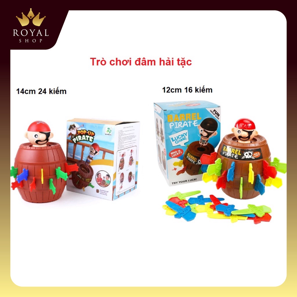 Đồ Chơi Đâm Hải Tặc Thùng Rượu Vui Nhộn Cao Cấp 16-24 Kiếm