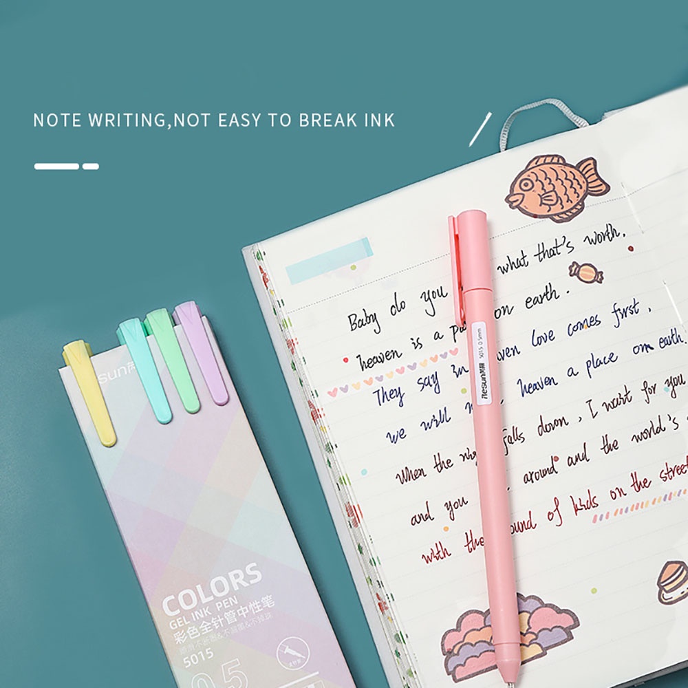 Set 5 Bút Morandi Ngòi 0.5mm 5 Màu Sắc Xinh Xắn