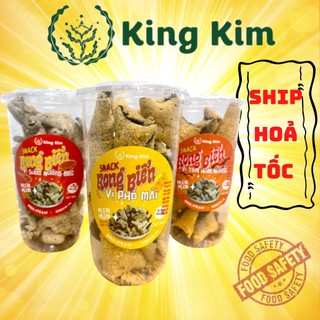Combo snack rong biển 3 vị phô mai - tôm hùm nướng - thịt nướng bbq king kim 150g - bánh rong biển