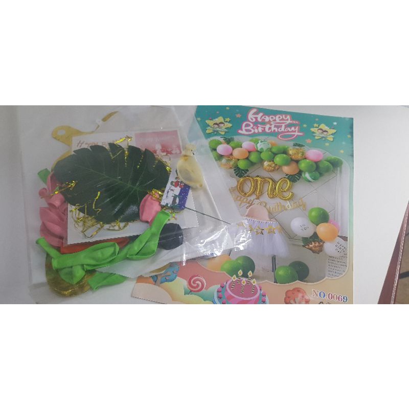 sét trang trí sinh nhật bé gái