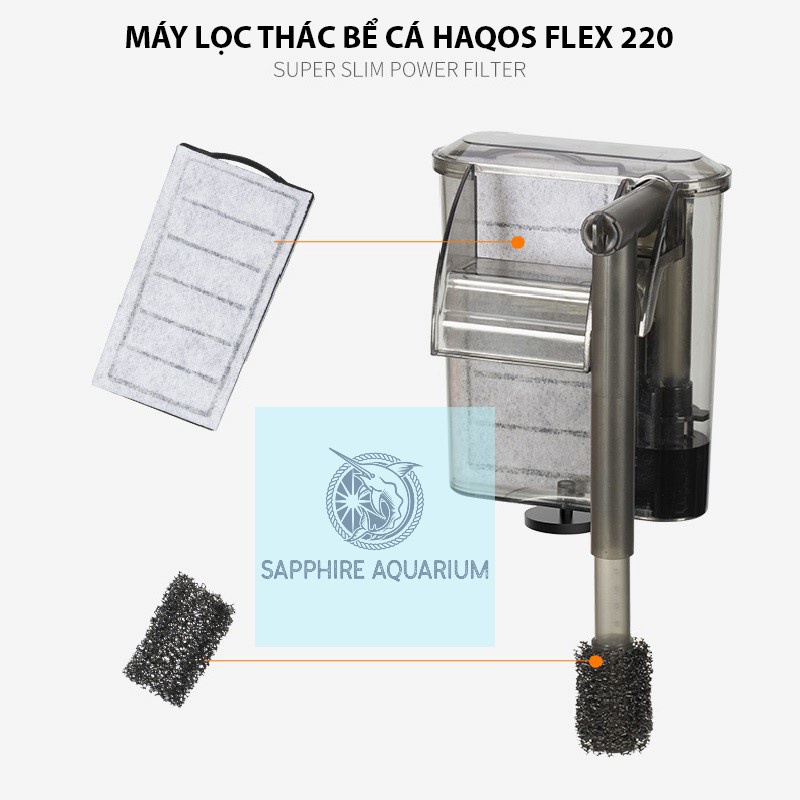 Lọc thác bể cá cảnh Leecom HI-330 - Máy Lọc Thác Bể Cá HAQOS Flex 220