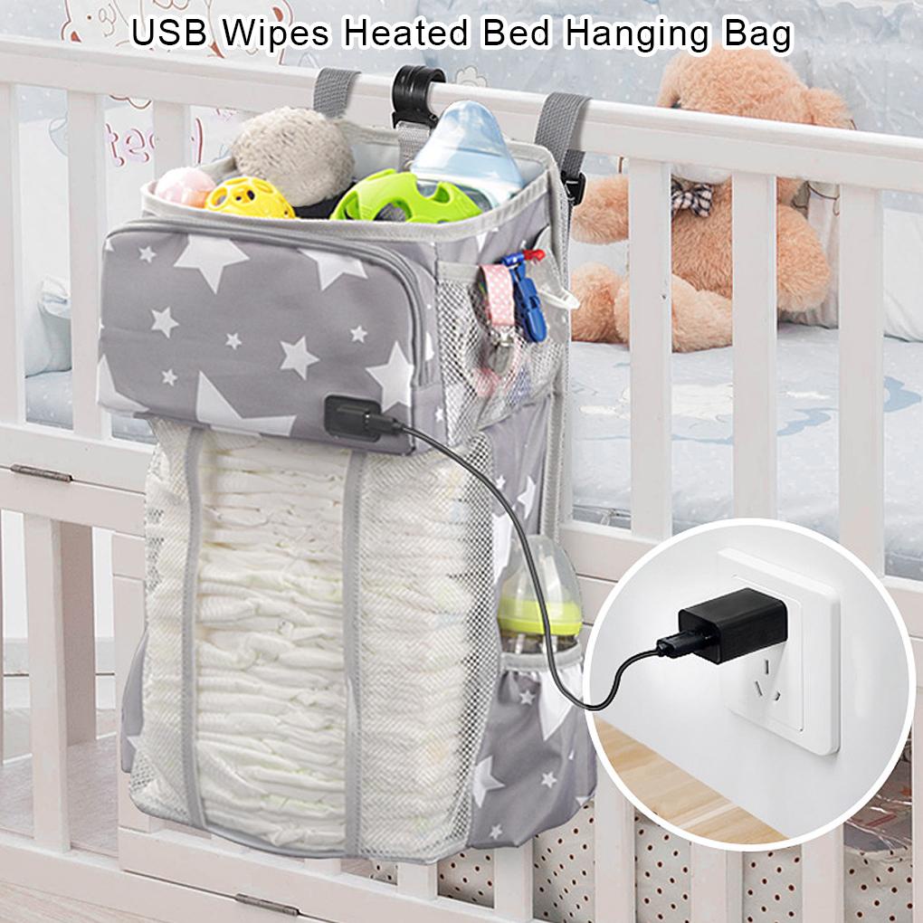 Túi Đựng Tã Lót Đa Năng Treo Cạnh Giường Ngủ Em Bé