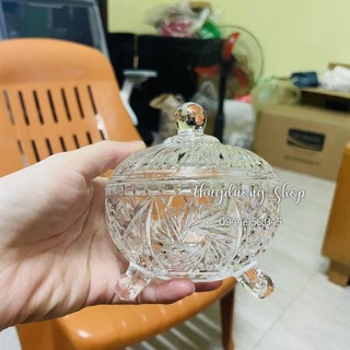 Hũ mứt thủy tinh có chân mini (Tg2804)