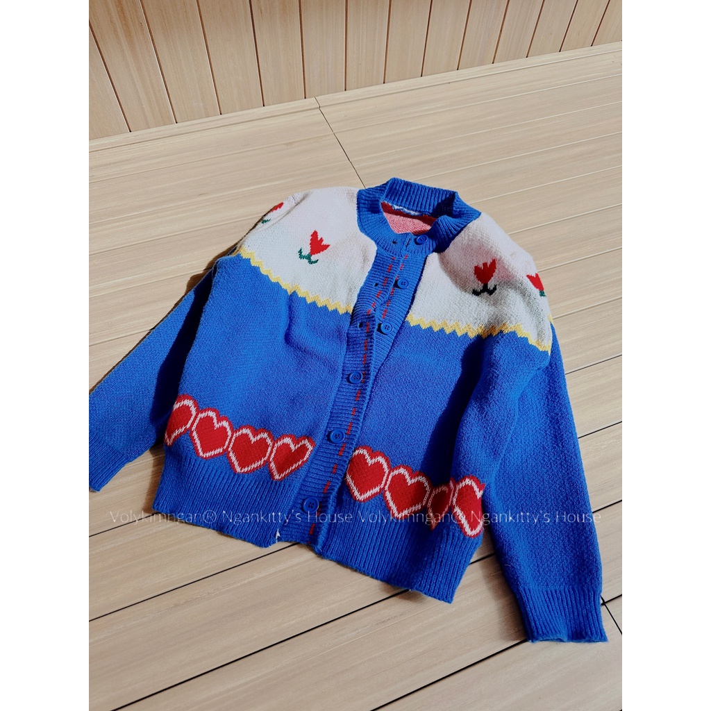 Áo khoác ca.di.an hoa