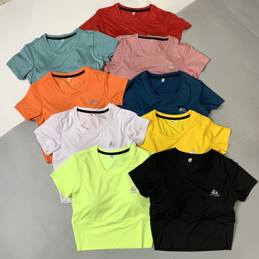 Áo Croptop Thể Thao Nữ Hở Lưng Có Kèm Mút Đai Bo Siết Eo Tập Gym Yoga Vải Thun Lạnh