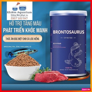 Cám Yee Brontosaurus - Thức ăn đạm cao và hỗ trợ kích màu chuyên dụng dành cho Cá Lóc Kiểng, Chana