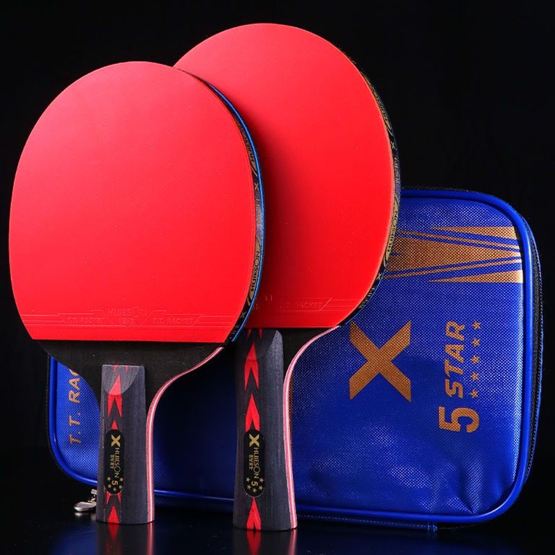 Vợt Đánh Bóng Bàn Huieson 5 / 6 Star Bằng Carbon Kèm Túi Đựng Tiện Lợi