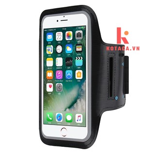 [Màu đen] Bao đeo tay điện thoại tập gym 5 - 6.4 inch, chạy bộ