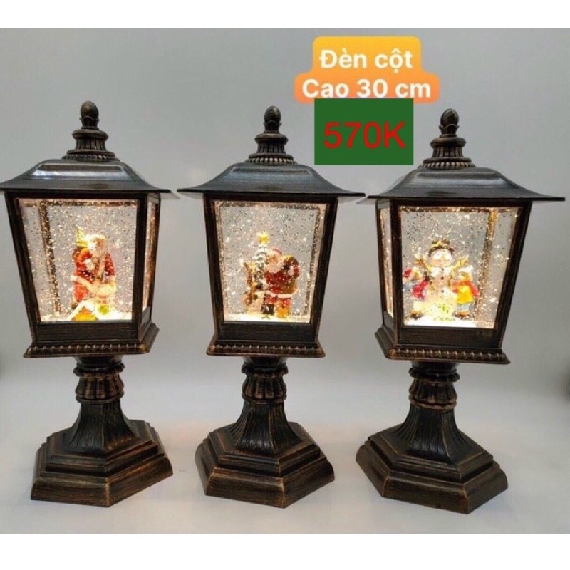 Hộp đèn nhạc ông già Noel, người Tuyết đẹp, sinh động, chất lượng