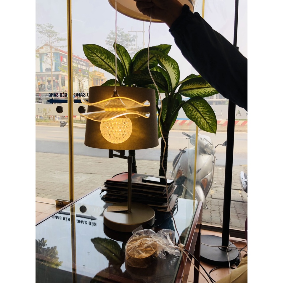 Đèn thả Lá sen 3 màu ánh sáng phong cách Bắc Âu, Đèn thông tầng, decor phòng ngủ, phòng khách, bàn ăn