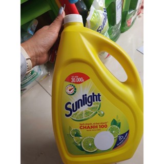 nước rửa chén sunlight chanh 3.6 lít (mẫu mới)