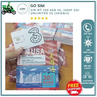 Sim Du Lịch Mỹ 30 Ngày Không Giới Hạn 3G, Nghe Gọi Tốc Độ Cao 3000p Gọi Tại Mỹ + 100p Gọi Về VN